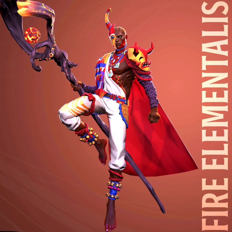 Fire Elementalist character from Quantic Dream's Spellcasters: Chronicles
